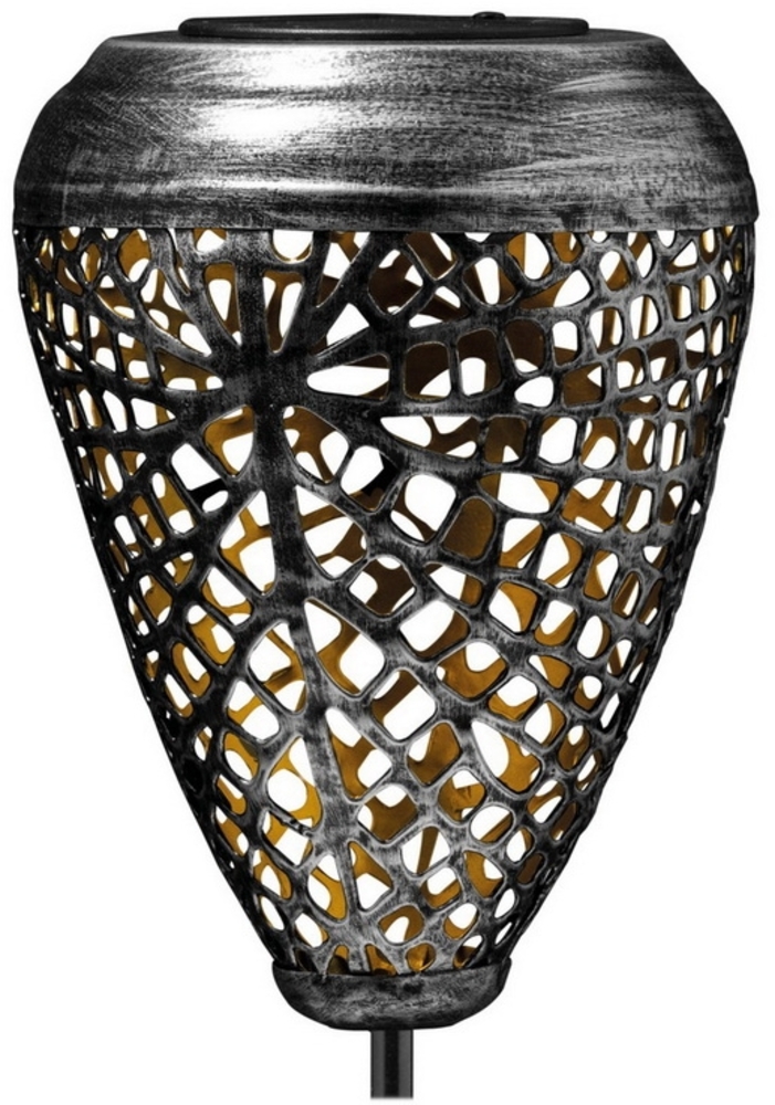 EZSolar Solar LED Vintage Gartenstecker BAHIA Farbe: Silber EZ-SO-004 Bild 1