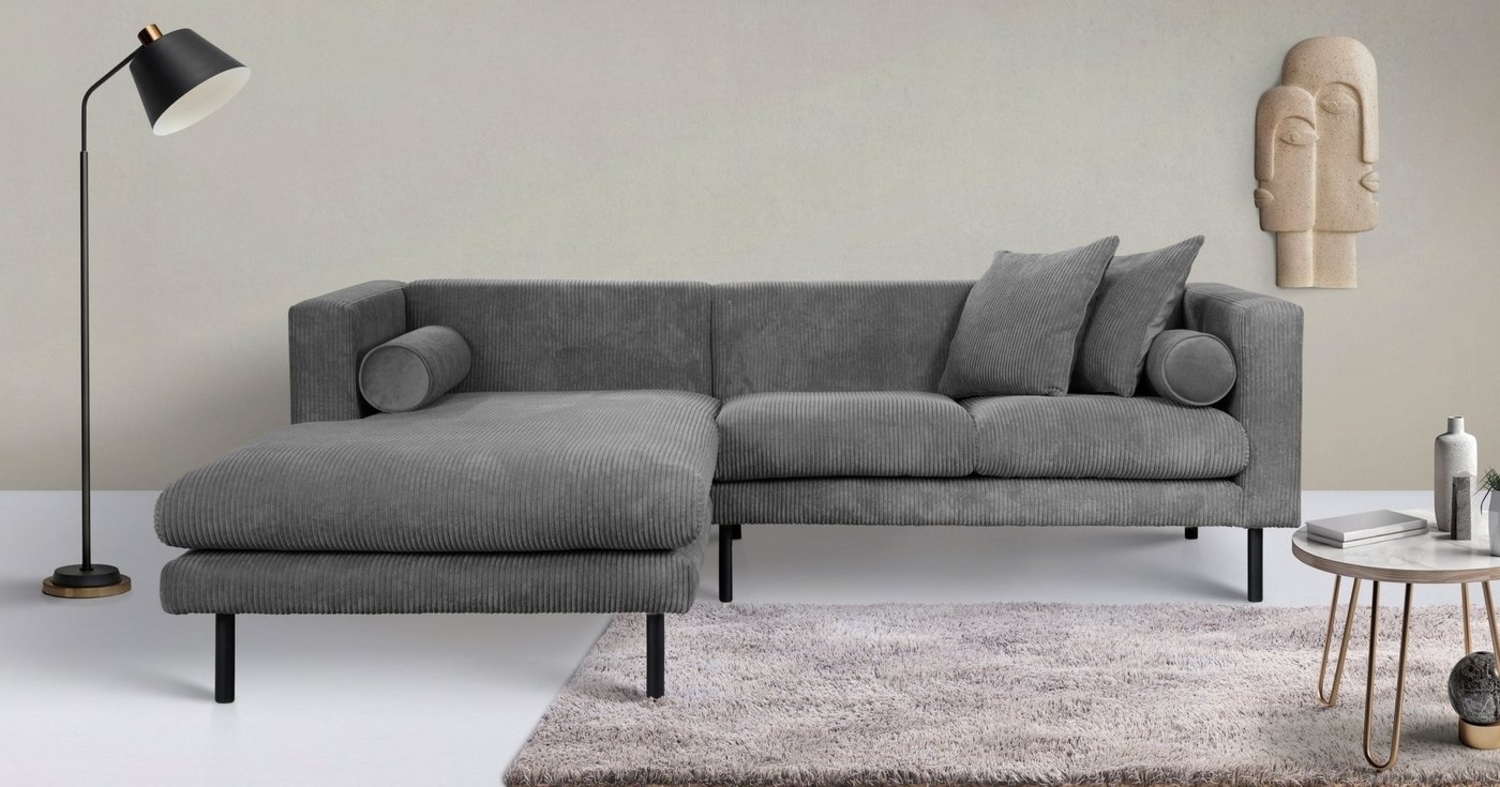 Guido Maria Kretschmer Home&Living Ecksofa Lillibeth L-Form Designsofa, Maße B/T/H: 240/173/83 cm, Zierkissen als Wendekissen, in Samtoptik oder Cord Bild 1