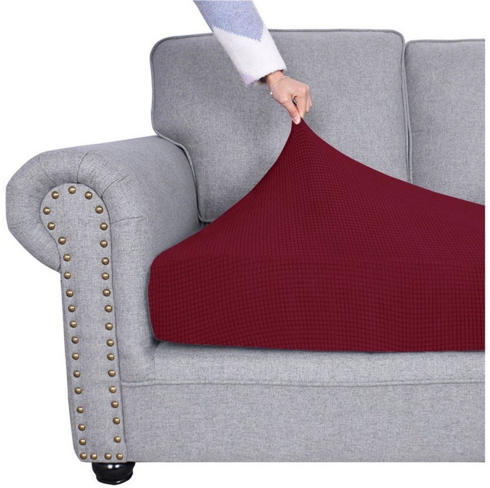 Torcarvh Sofahusse 1-4Sitze Sofa-Sitzkissenbezüge, Couch Sitzbezug-Bezüge Kissenbezüge, mit elastischer Unterseite Bild 1