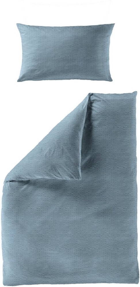 BIERBAUM Bettwäsche Chic Uni, Seersucker, 2 teilig, Schickes Unidesign: Modern und elegant für jedes Schlafzimmer Bild 1