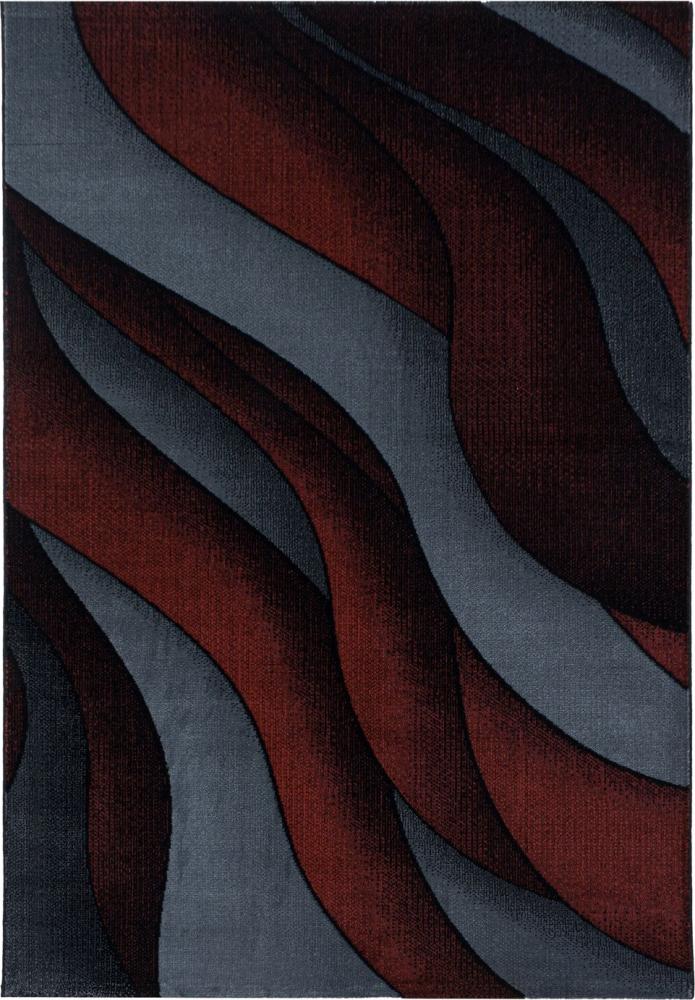 Kurzflor Teppich Clara rechteckig - 120x170 cm - Rot Bild 1