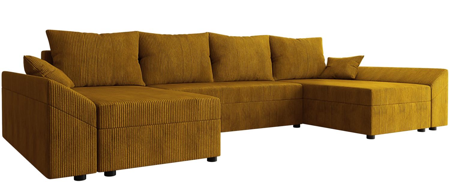 Ecksofa Chione U Cord (Farbe: Poso 1) Bild 1