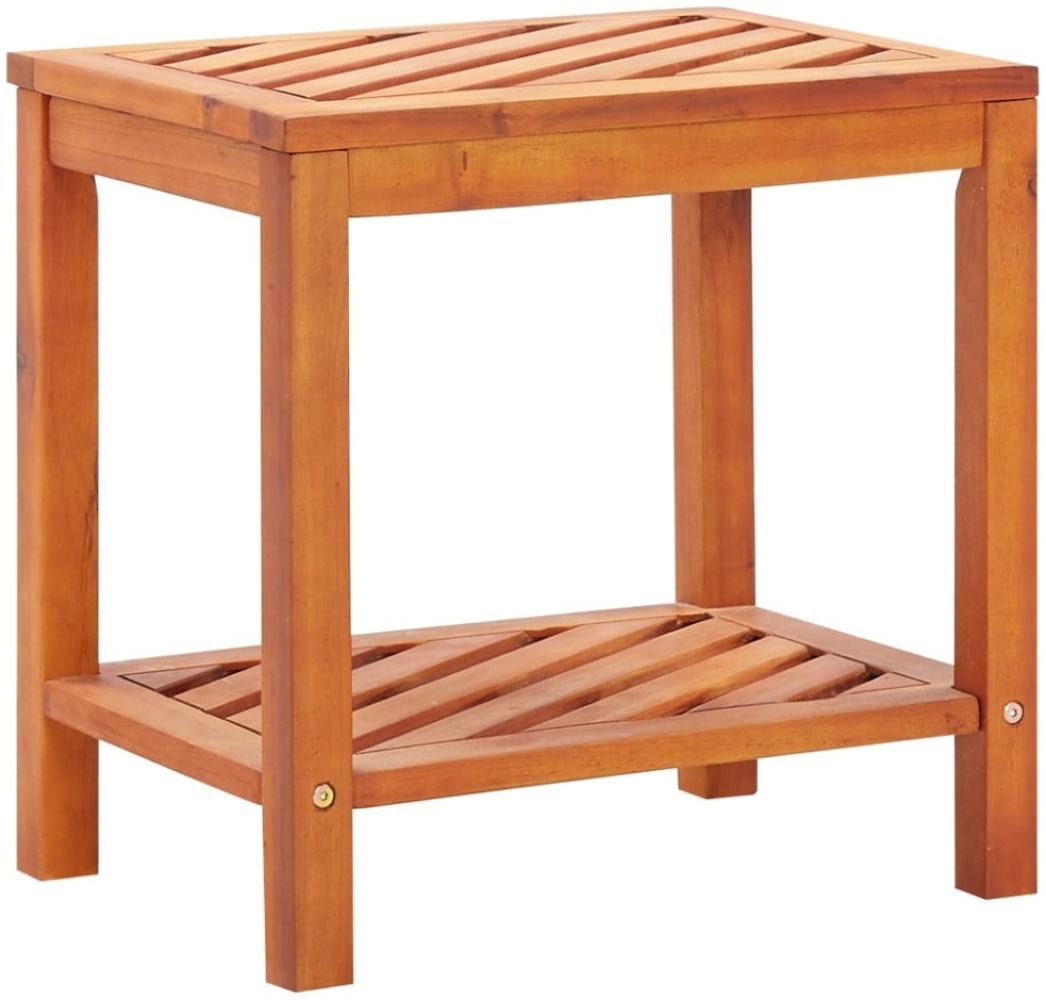 vidaXL Beistelltisch Akazienholz Massiv 45 x 33 x 45 cm 44067 Bild 1