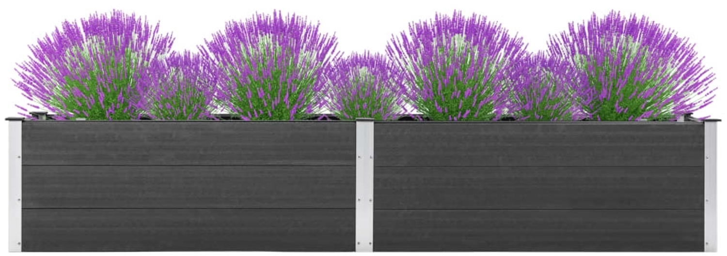 vidaXL Garten-Hochbeet 200x50x54 cm WPC Grau 318095 Bild 1