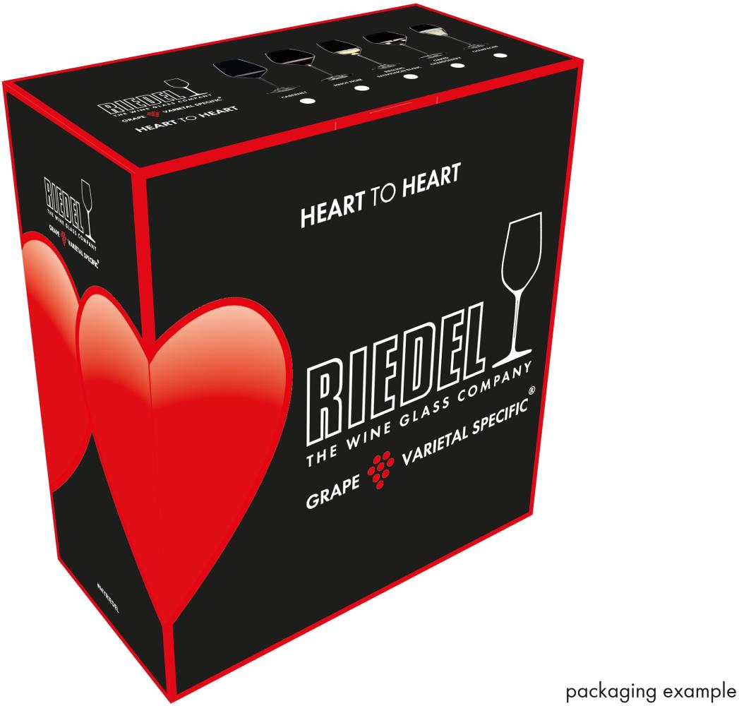 Riedel Heart to Heart Champagner, 2er Set, Champagnerglas, Sektglas, hochwertiges Glas, 305 ml, 6409/85 Bild 1