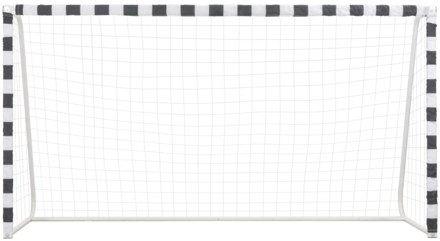 vidaXL Fußballtor, Metall weiß / schwarz, 300x160 cm Bild 1
