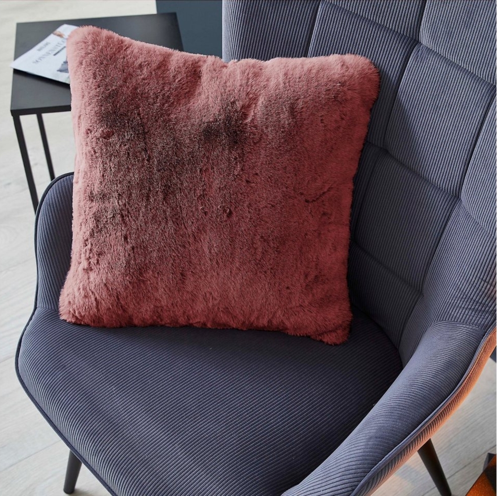 LUXOR living Fellkissen Dekokissen Novara, Kunstfell, eckig, 40x40 cm, sehr weich, mit Füllung, Wohnzimmer Bild 1
