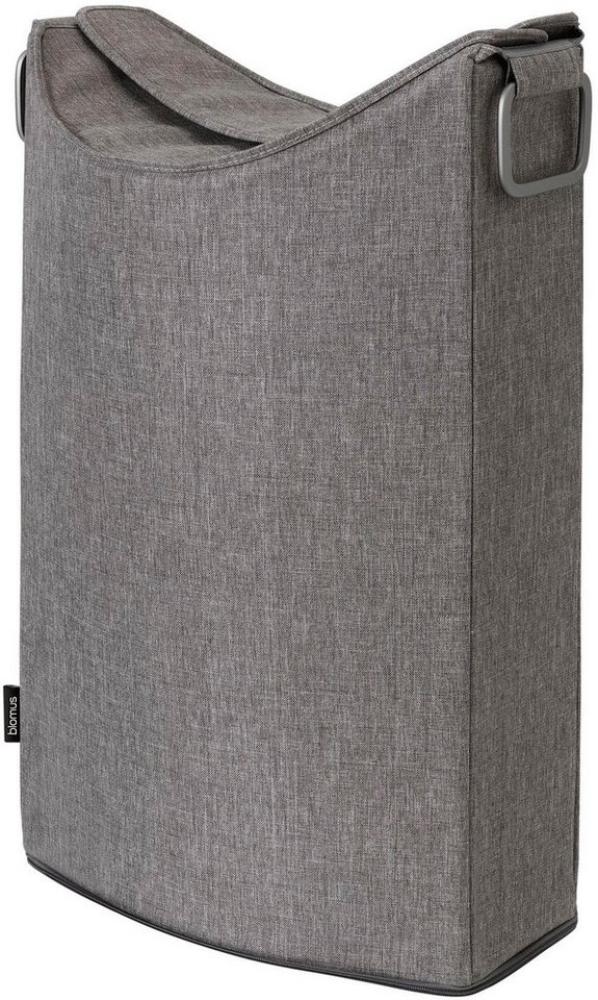 Blomus Wäschesammler Frisco Lounge, Wäschebox, Wäschebehälter, Kunstfaser, Aluminium matt pulverbeschichtet, Warm Gray, 65 L, 69256 Bild 1