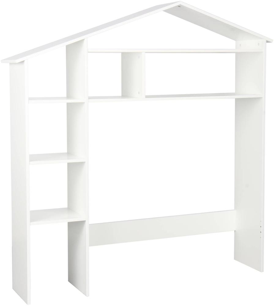 Kinderregal TOMAR in hausform, weiß, T31 x B148 x H155 cm Bild 1