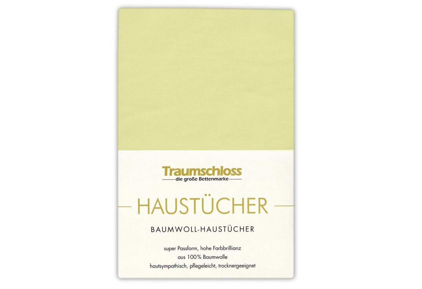 Traumschloss Betttuch Haustuch, 100% Baumwolle, Gummizug: ohne, (1 Stück), hautsympathisch und pflegeleicht Bild 1