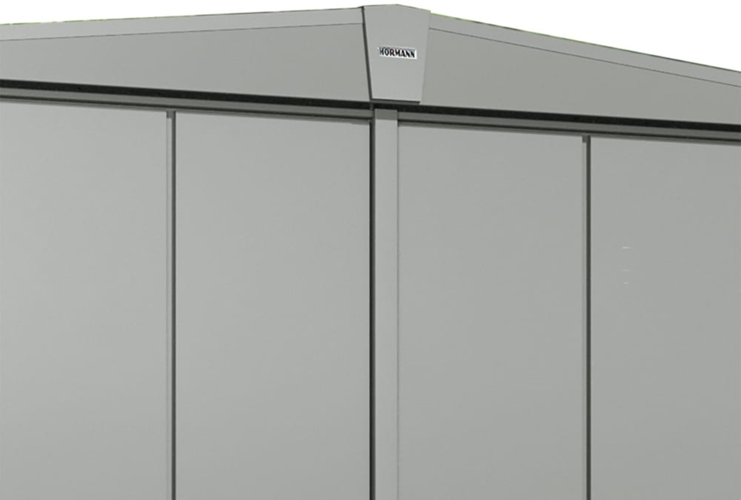 Hörmann Metall Gerätehaus Berry Modern Satteldach | Silber | 245x245x216 cm Bild 1