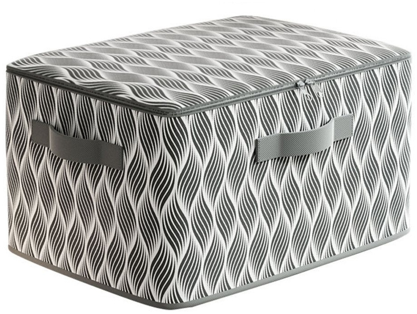 Coonoor Aufbewahrungsbox Wäscheaufbewahrungsbox mit Deckel, faltbare Aufbewahrungsbox, Reißverschluss-Aufbewahrungsbox, Aufbewahrungsbox mit Blattmuster Bild 1