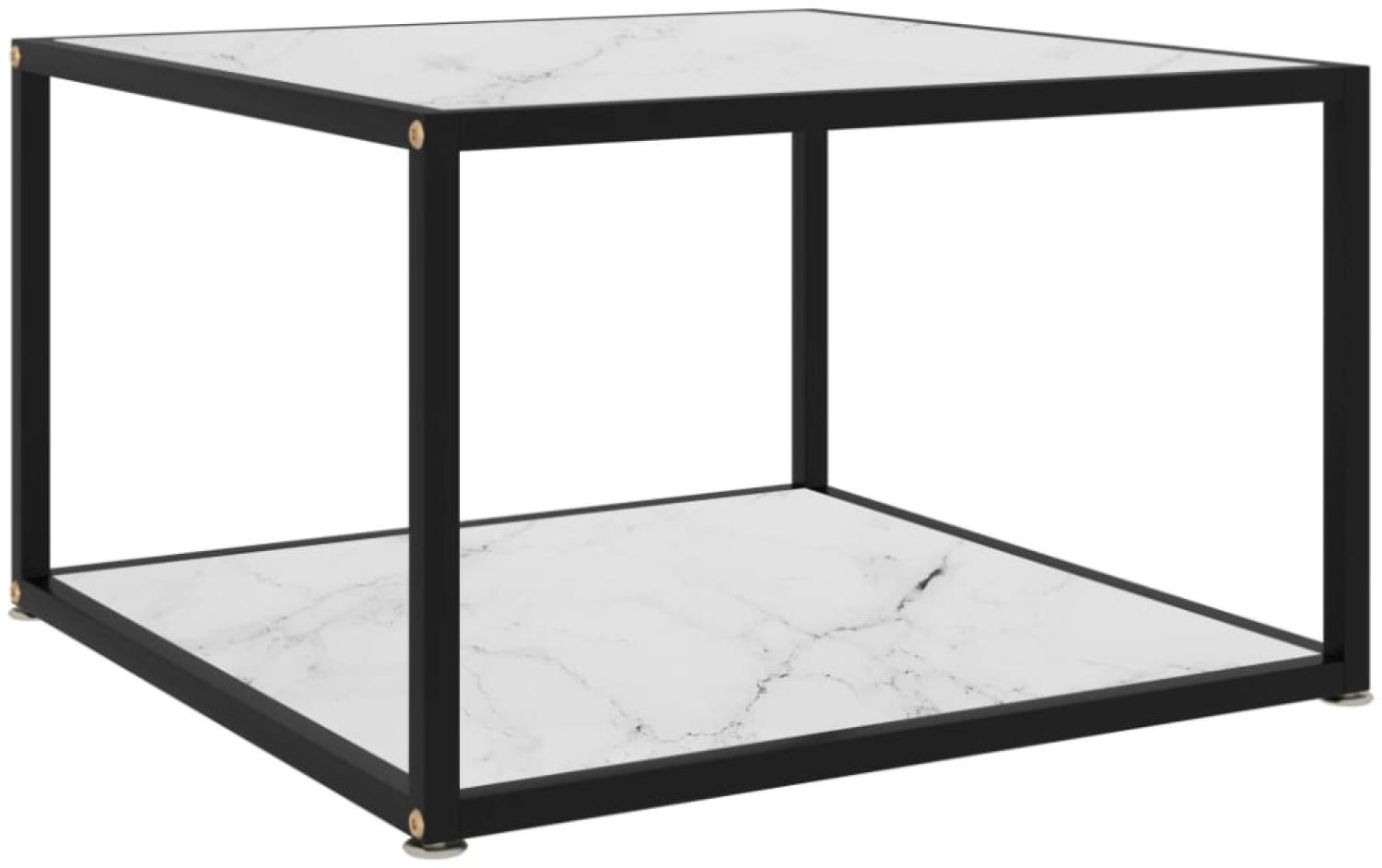 vidaXL Couchtisch Weiß 60x60x35 cm Hartglas 322889 Bild 1