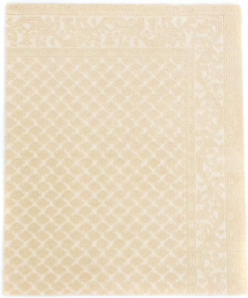 Designer Teppich - 115 x 91 cm - beige Bild 1