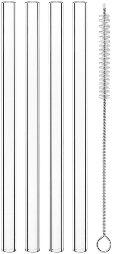 Nachtmann Trinkhalme 15 cm 4er Set + Reinigungsbürste - A Bild 1