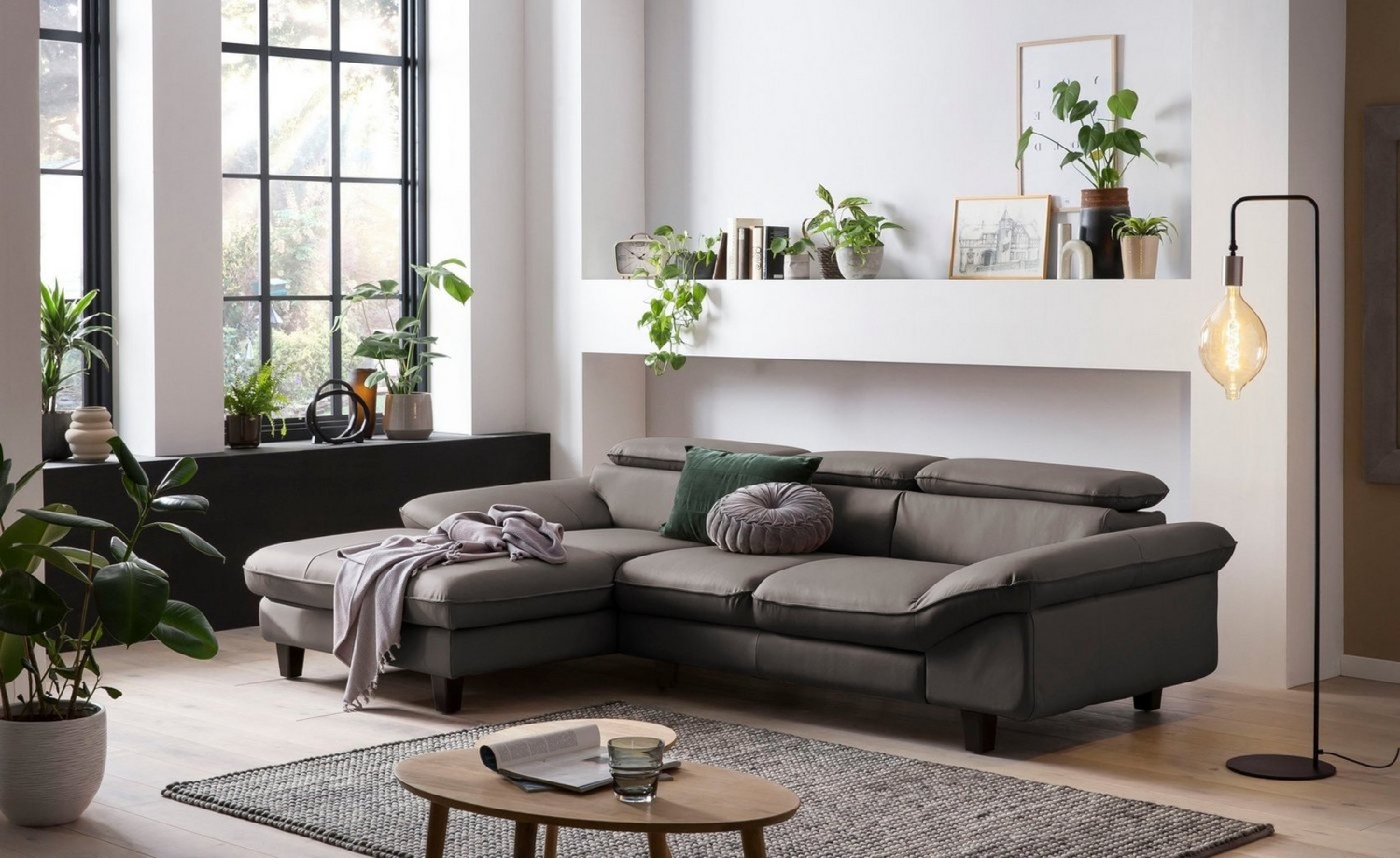 Home affaire Ecksofa Pilot L-Form, wahlweise mit Bettfunktion und Bettkasten Bild 1