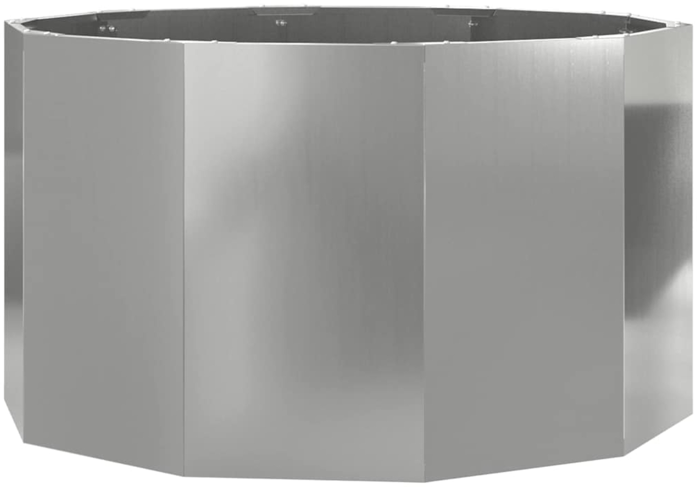 vidaXL Pflanzkübel Silber 90 x 90 x 50 cm Verzinkter Stahl 883757 Bild 1