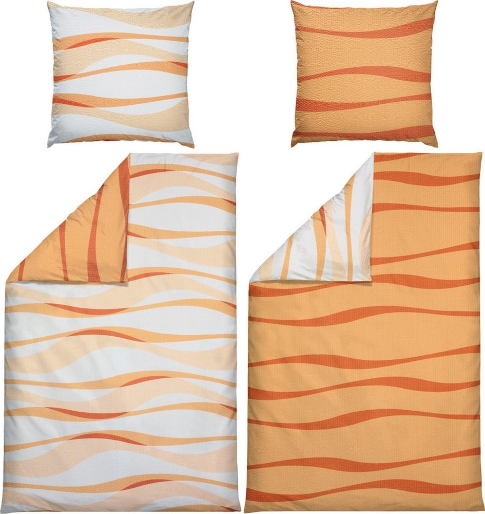 Erwin Müller Bettwäsche Wendebettwäsche Sparpaket 4-tlg, Seersucker, Grafik Bild 1