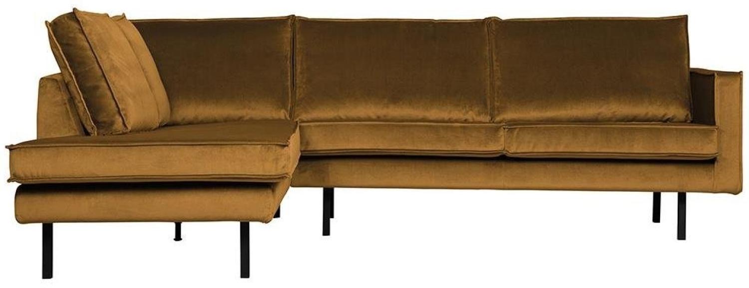 BePureHome Rodeo Eckcouch Links Ochre Bild 1