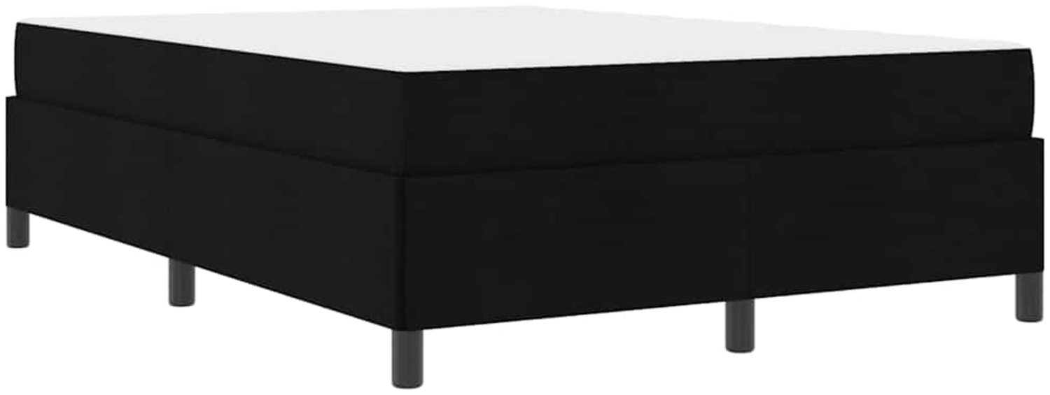 vidaXL Boxspringbett Schwarz 140x190 cm Stoff 3398859 Bild 1