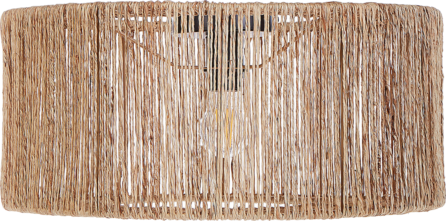 'Sewa' Deckenleuchte Trommelform, Jute naturfarben, 50 x 50 x 22 cm Bild 1