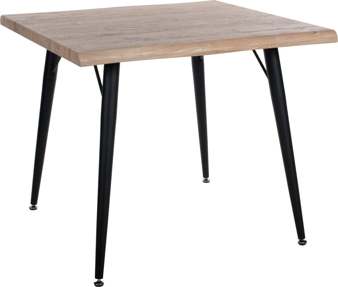 Duo Collection Esstisch Tailin Tisch Baumkantentisch, Massives Metallgestell, Belastbarkeit bis 100 kg Bild 1
