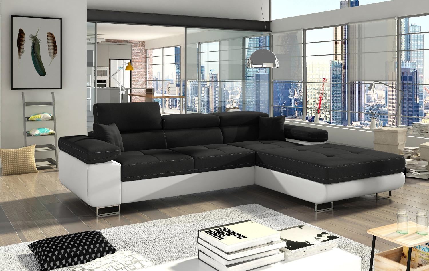 Wohnideebilder Armando Schwarz Ecksofas & Eckcouches Armd_05 Bild 1