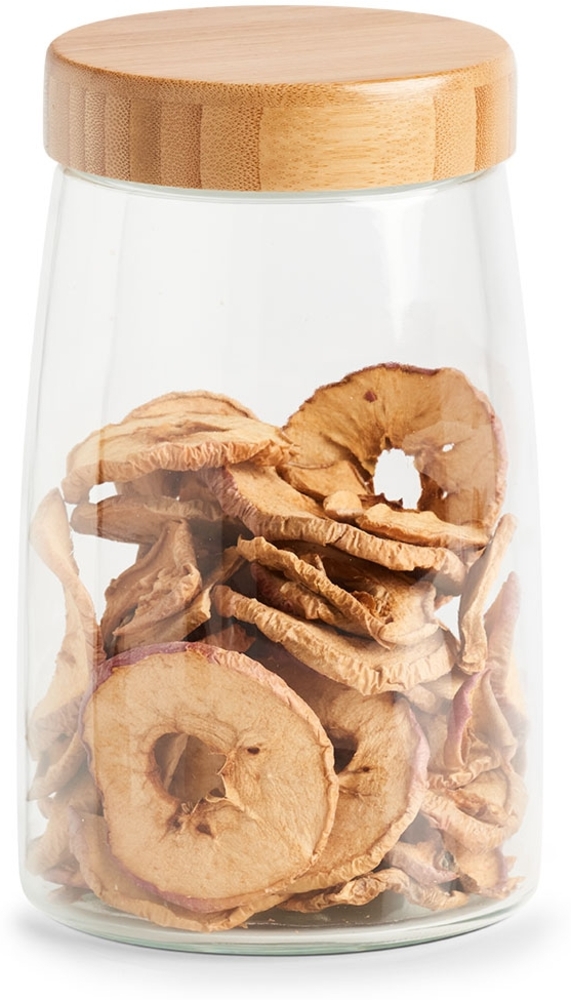Vorratsglas mit Bambusdeckel - Ø 12,5 x 20,5 cm Bild 1