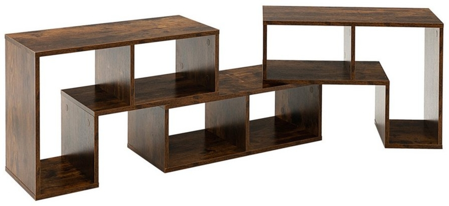 COSTWAY TV-Schrank Eckregal 3-teilig, ausziehbar, frei Kombinierbar Bild 1