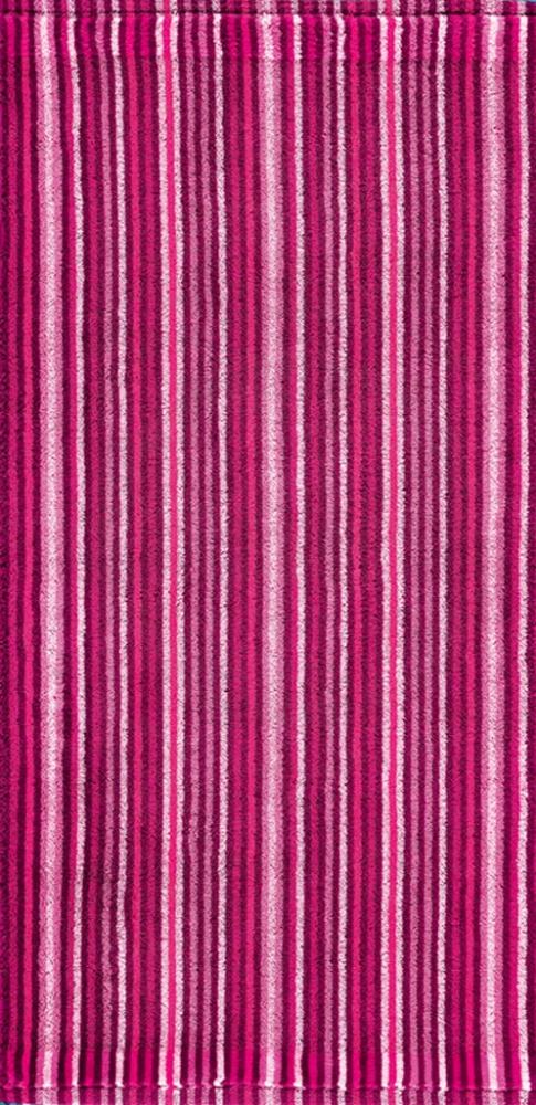 Combi Stripes Duschtuch 70x140cm rot 500g/m² 100% Baumwolle Bild 1