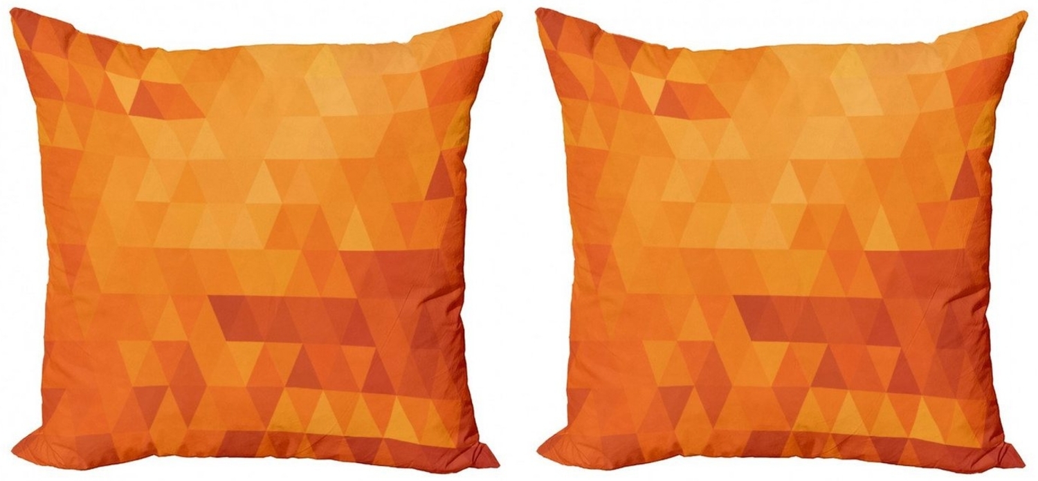 Abakuhaus Kissenbezüge Modern Accent Doppelseitiger Digitaldruck, (2 Stück), Burnt orange Formen und Muster Bild 1