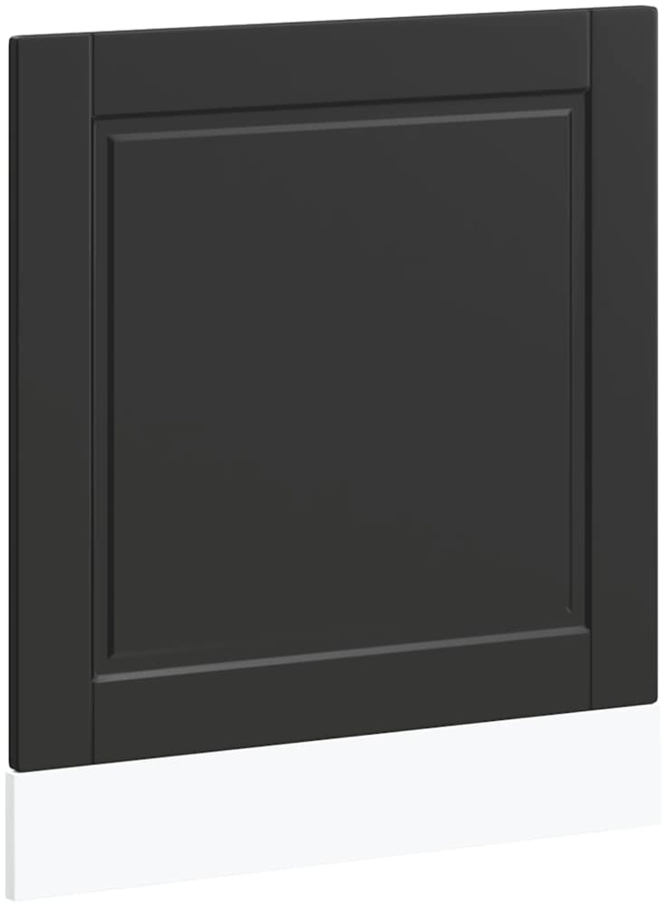 vidaXL Geschirrspülerblende Porto Schwarz 60x1,5x67 cm Holzwerkstoff 854138 Bild 1