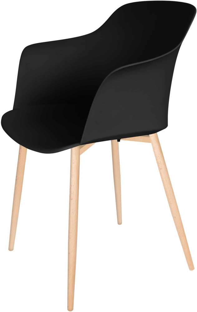 Stuhl Chester 110 4er-Set Schwarz Bild 1