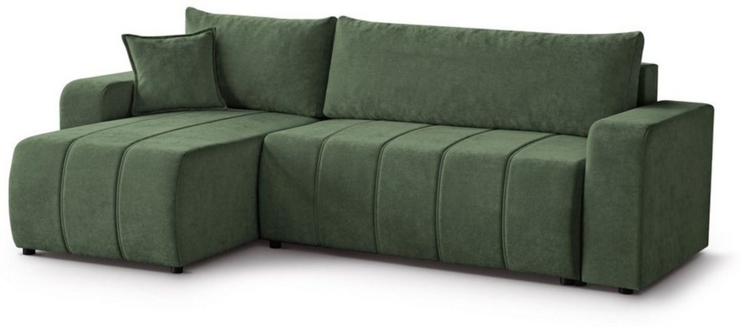 Beautysofa Ecksofa MORI, universelle Seite, mit Schlaffunktion, mit Bettkasten Bild 1