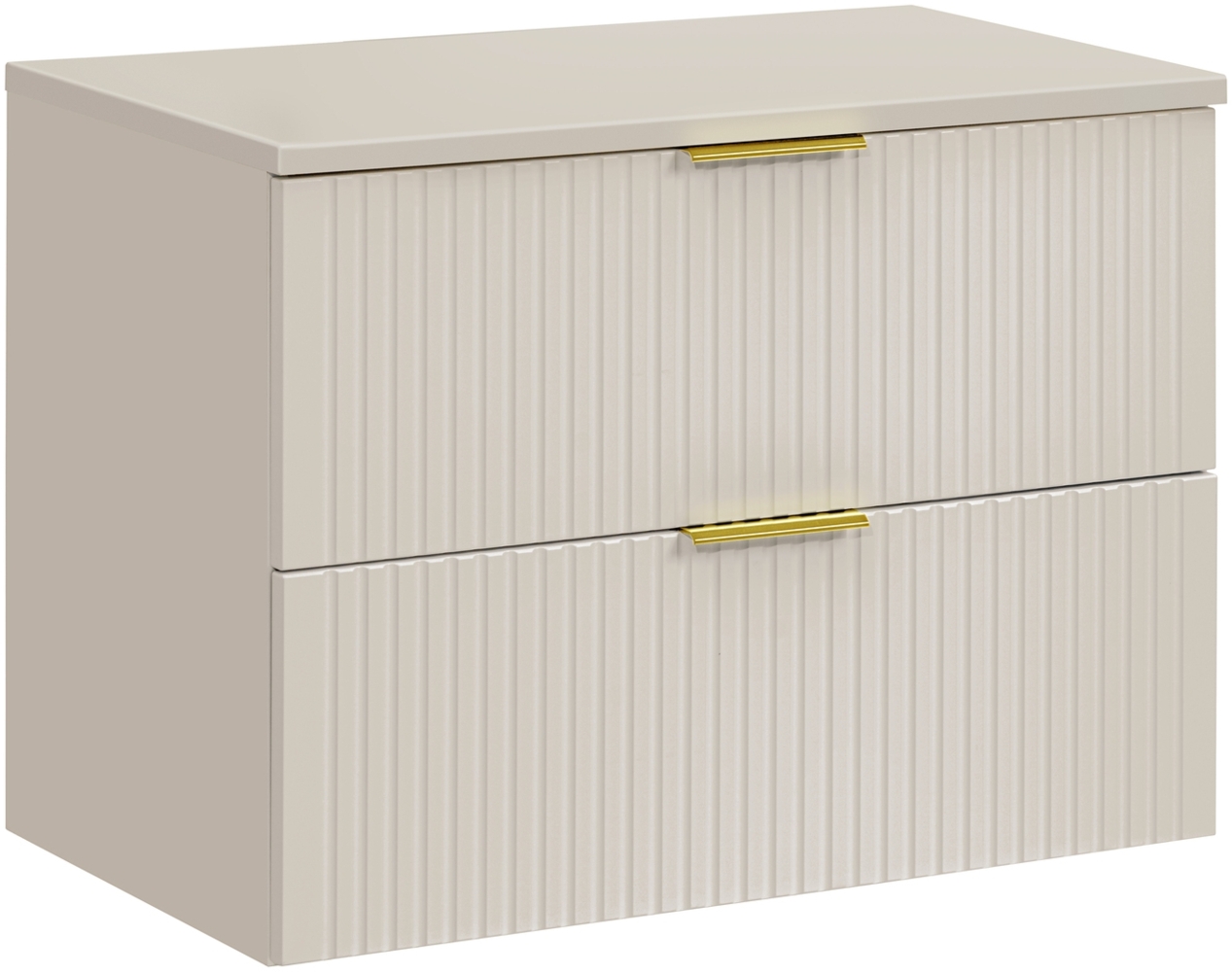 ADEL CASHMERE Badmöbel-Set 80 cm mit Tischplatte (46x80cm), Kaschmir matt Bild 1