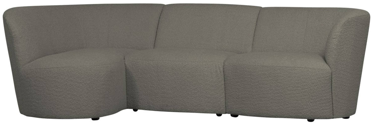 Ecksofa Coco aus Boucle-Stoff Links, Grün Bild 1