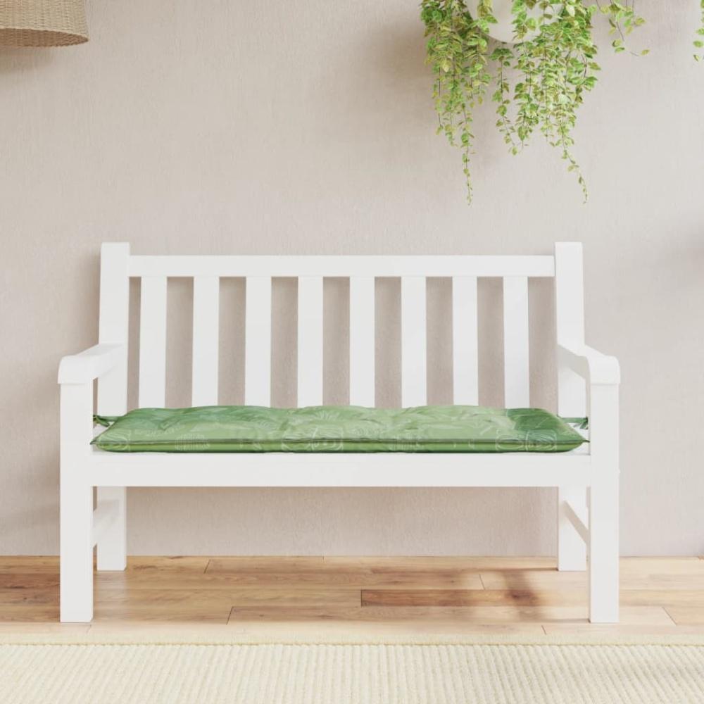 vidaXL Gartenbank-Auflage Blattmuster 120x50x7 cm Stoff 361599 Bild 1