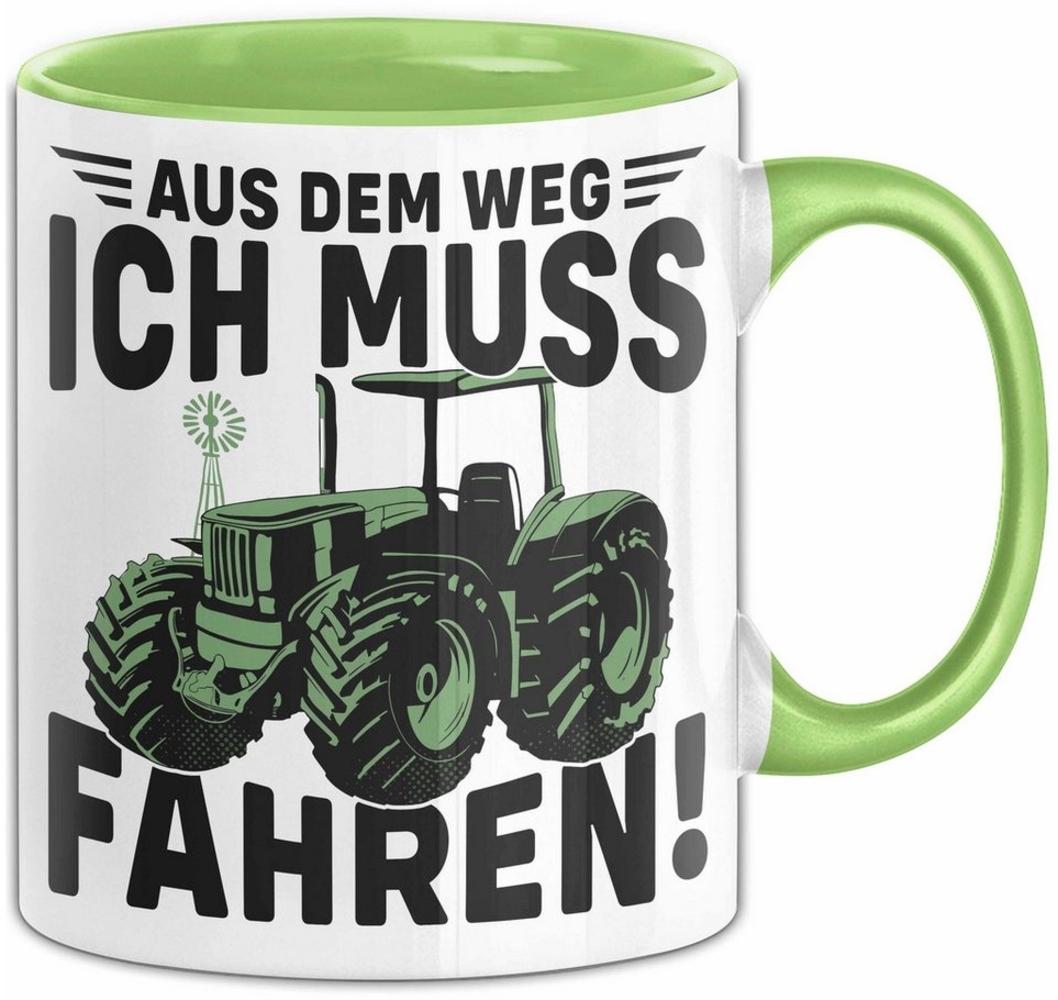 Trendation Tasse Traktor Trekker Tasse Geschenk Landwirt Bauer Geschenkidee Kaffee-Bech Bild 1