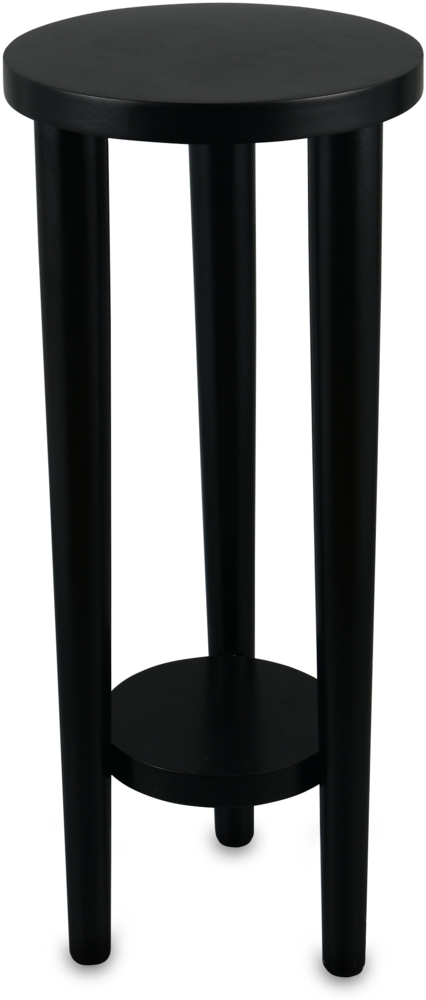 MIRRORS AND MORE 'Acta' Beistelltisch Holz, schwarz, Ø25x60cm Bild 1