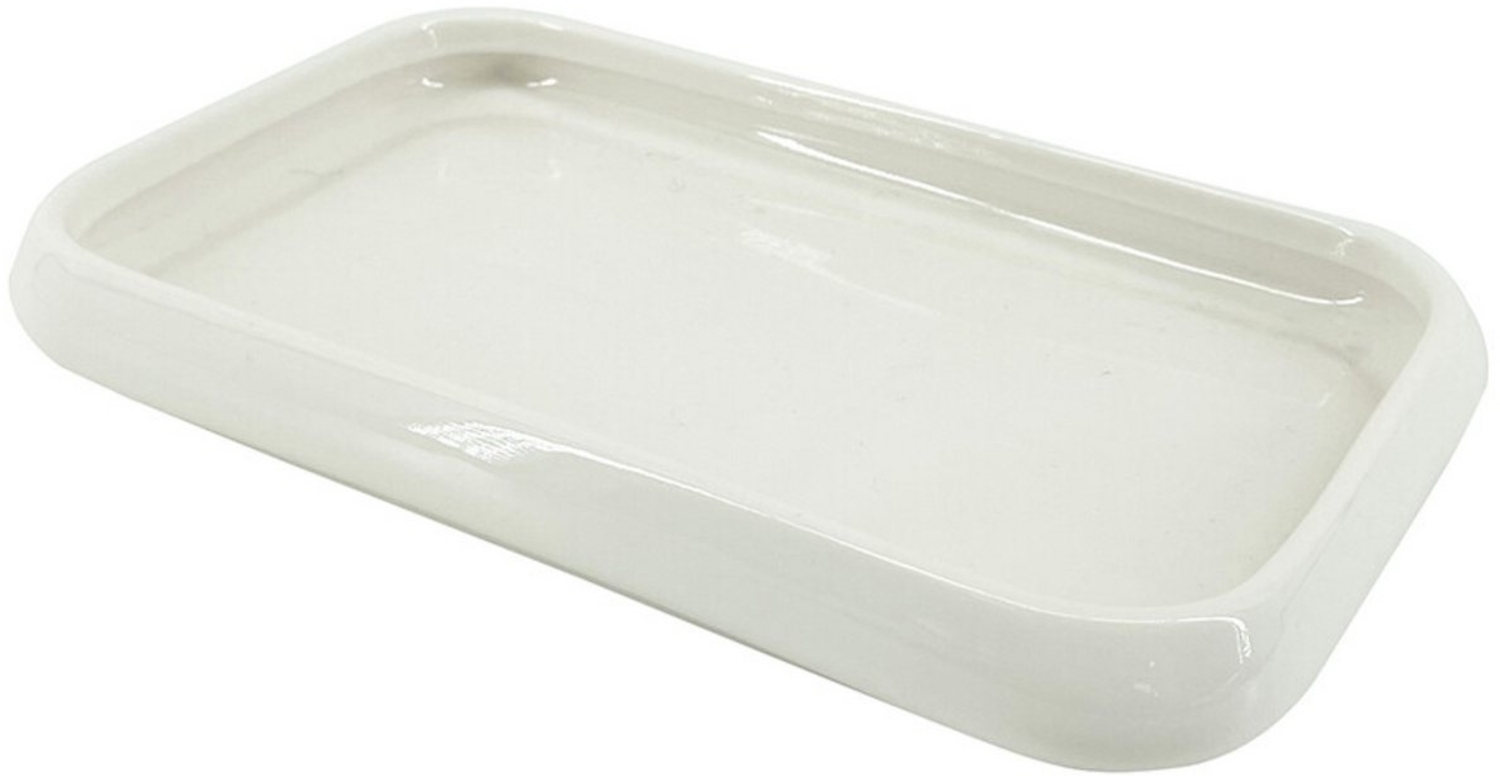 Elegante Servierschale aus Porzellan, 20x9x3 cm, Weiß - modernes Design Bild 1
