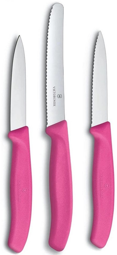 Victorinox | Swiss Classic Set | ergonomische Griffe | lebendige Farben in Pink | perfekt für Gemüse & Obst | langlebig & spülmaschinengeeignet Bild 1