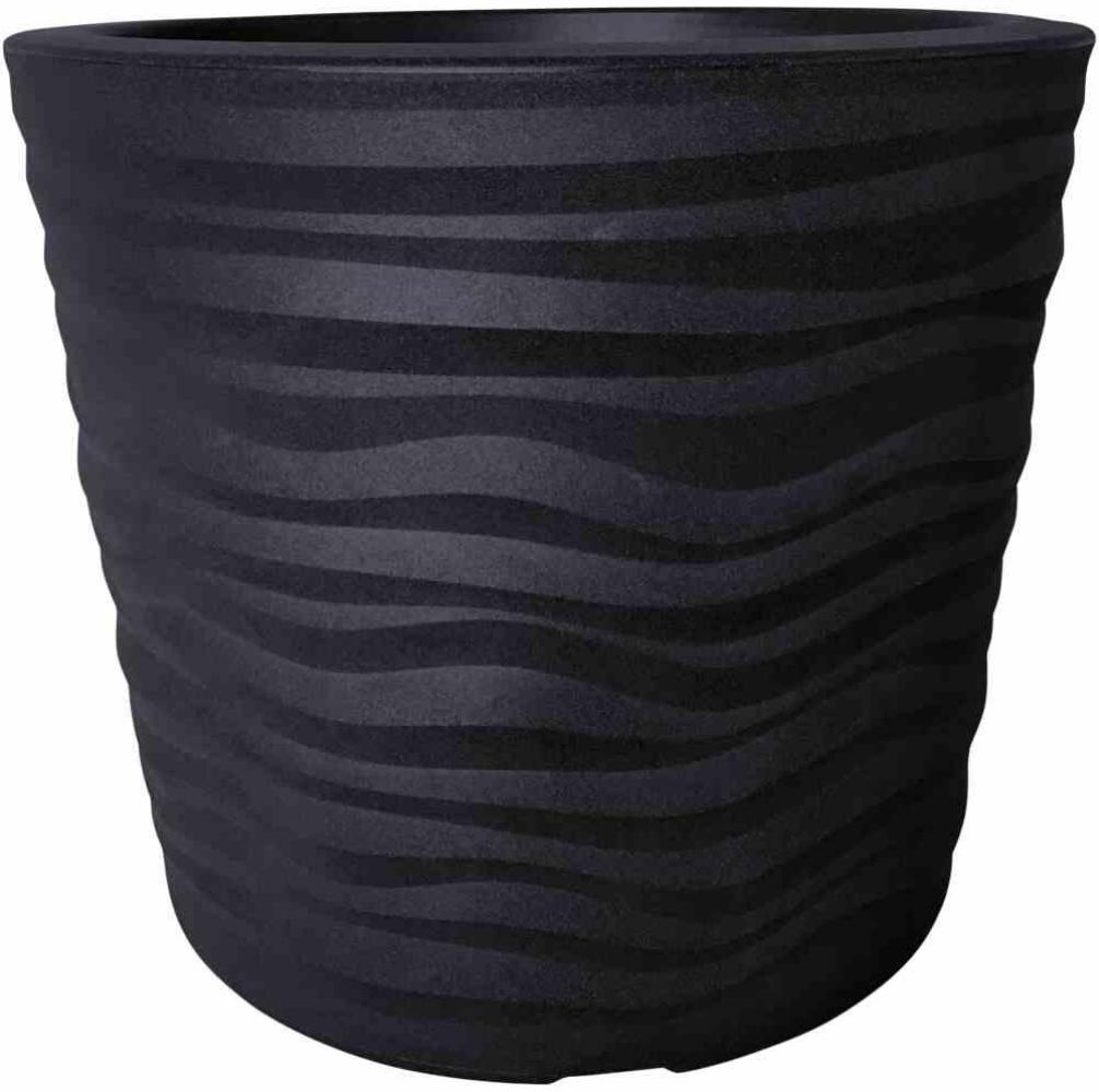 SIENA GARDEN Pflanzgefäß ECO MADRID 40 schw. Ø 40x34 cm Bild 1