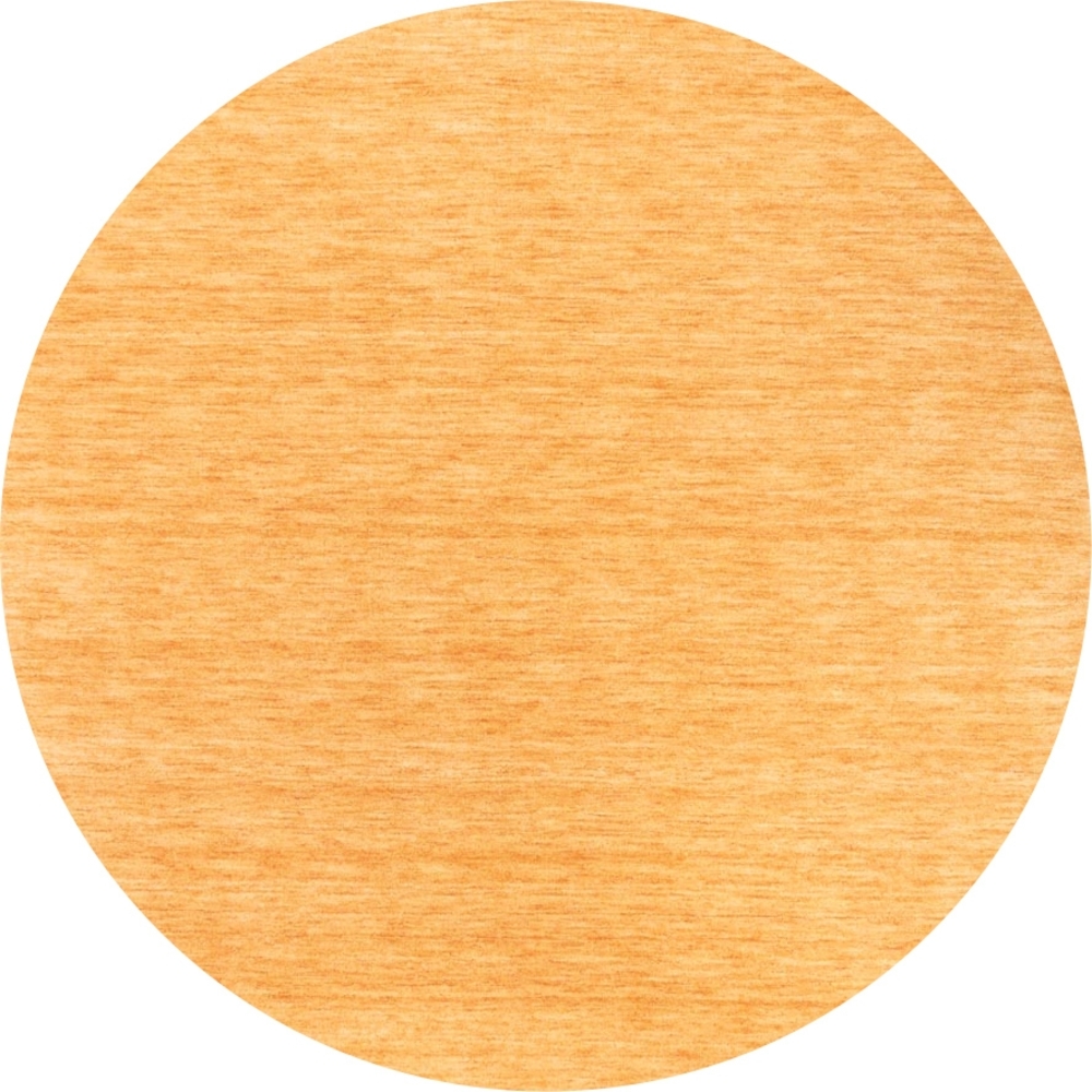 Morgenland Gabbeh Teppich - Softy - Uni - rund - 200 x 200 - Scala-Gold Bild 1