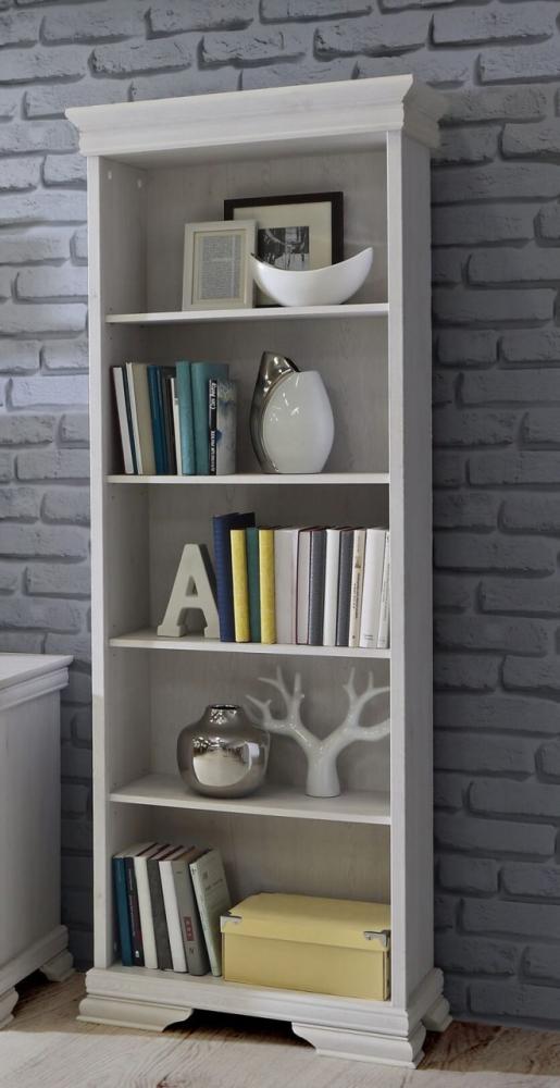 Bücherregal Standregal Regal 73cm schneeeiche mit 5 Fächern Bild 1