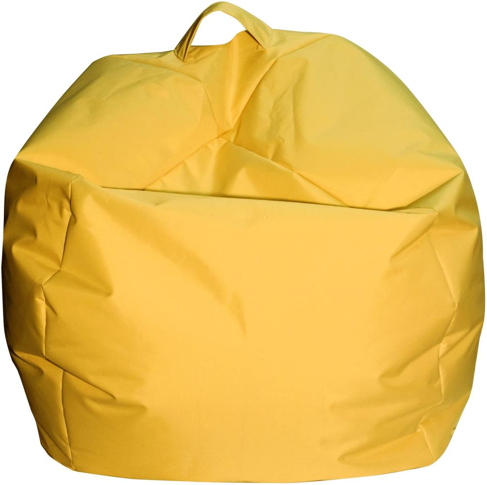 Dmora Eleganter Sitzsack, gelbe Farbe, Maße 65 x 50 x 65 cm Bild 1