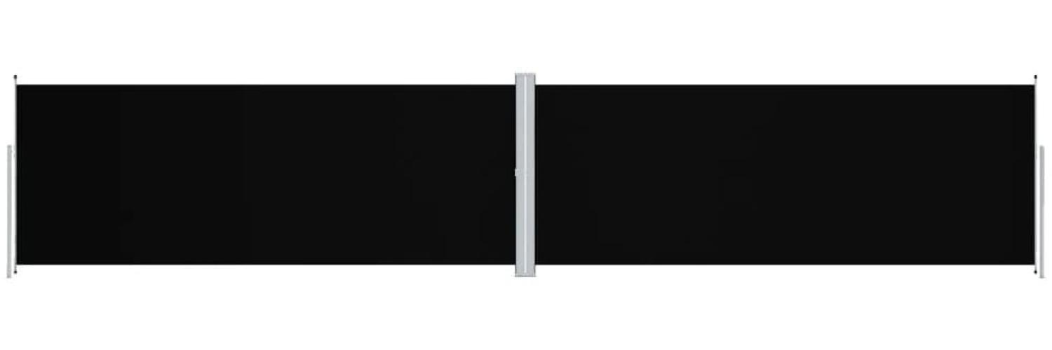 vidaXL Seitenmarkise Ausziehbar Schwarz 200x1000 cm 318042 Bild 1