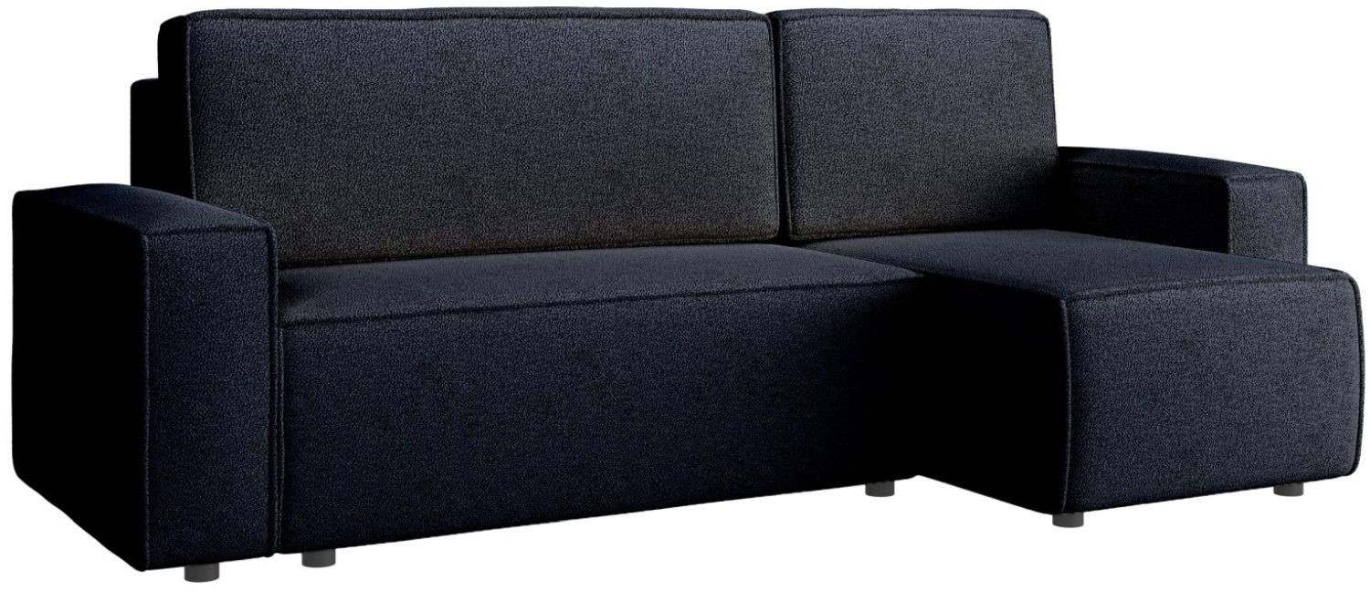 Selsey Copertino - Ecksofa beidseitig montierbar mit Schlaffunktion, wasserabweisend, dunkelblau Bild 1