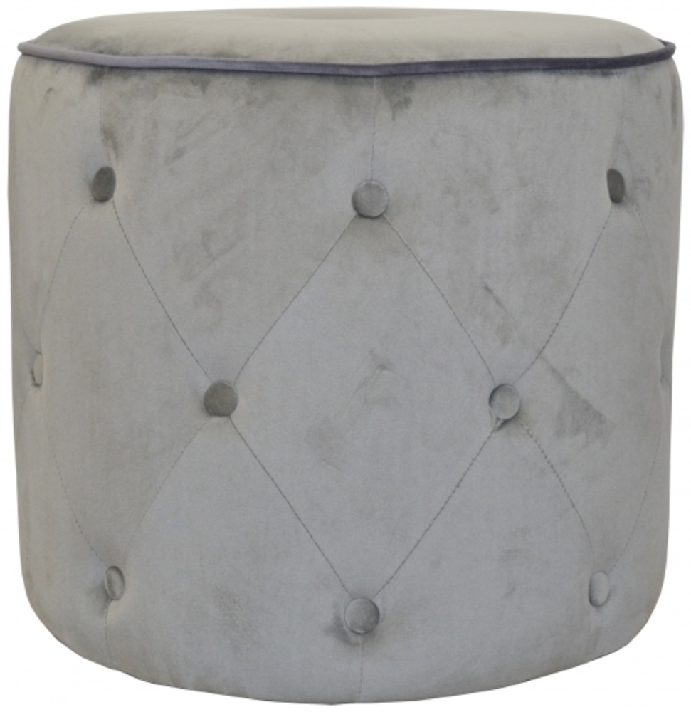 Sitzhocker/-pouf "Madagaskar" grau Bild 1