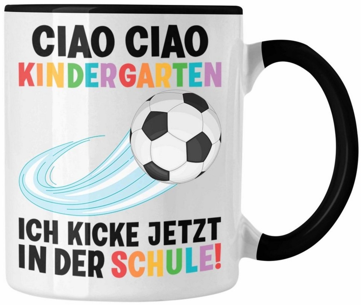 Trendation Tasse Trendation - Einschulung Junge Fußball Schulkind Geschenk für Schultüt Bild 1