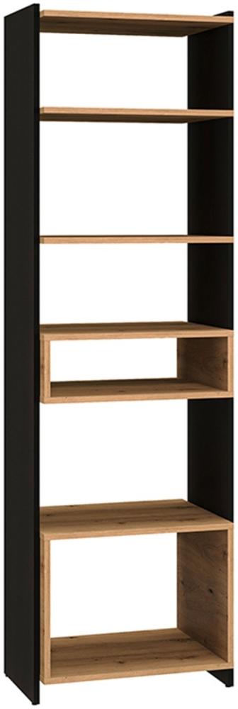 Standregal Tris Bücherregal 55x40x180cm eiche artisan / schwarz Bild 1